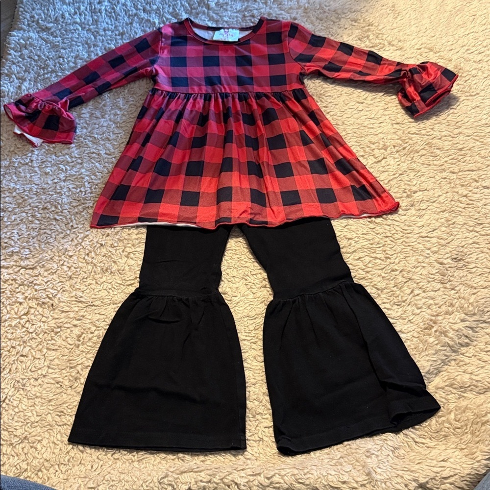 Toddler Ruffle Girl Two Piece Set